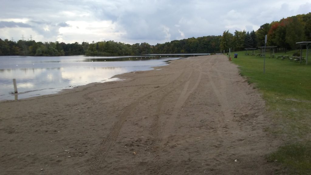 The sand is clean