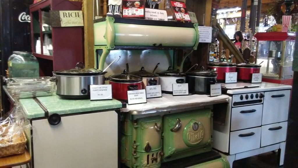 Old oven as a counter
